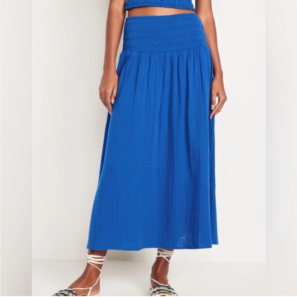 Blue Maxi Skirt